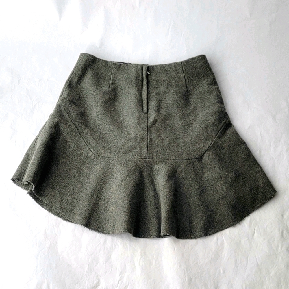 Madewell Atelier Grey Wool Blend Skirt in size 2 - Picture 4 of 9